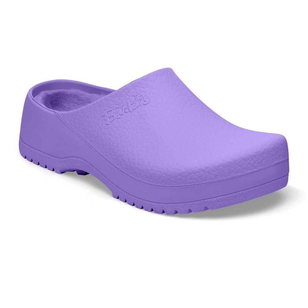 Birkenstock Super-Birki Shearling Clogs in Purple (Polyurethane)